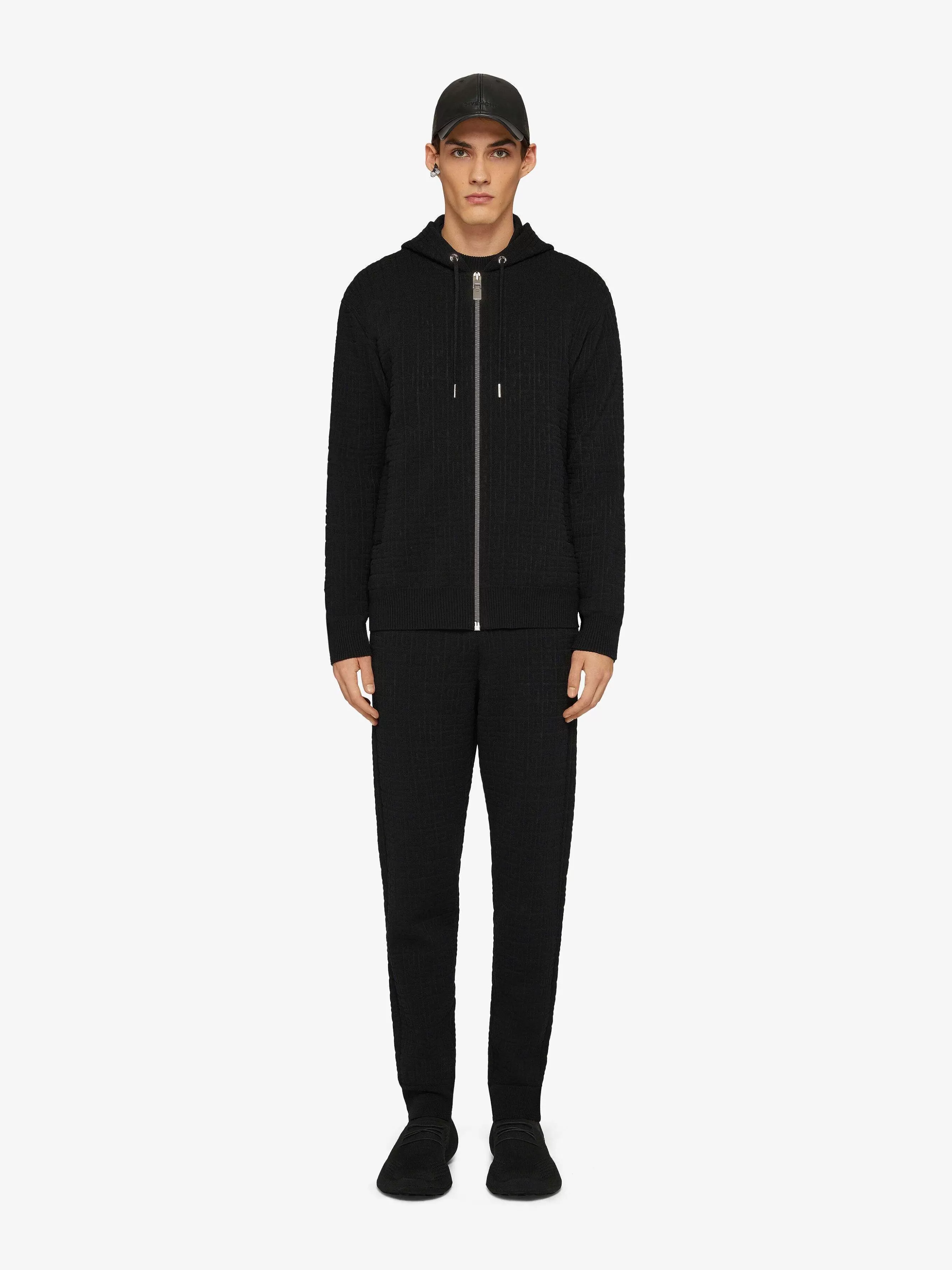 Givenchy Sweats Et Sweats A Capuche>Sweat A Capuche En Jacquard 4G Noir