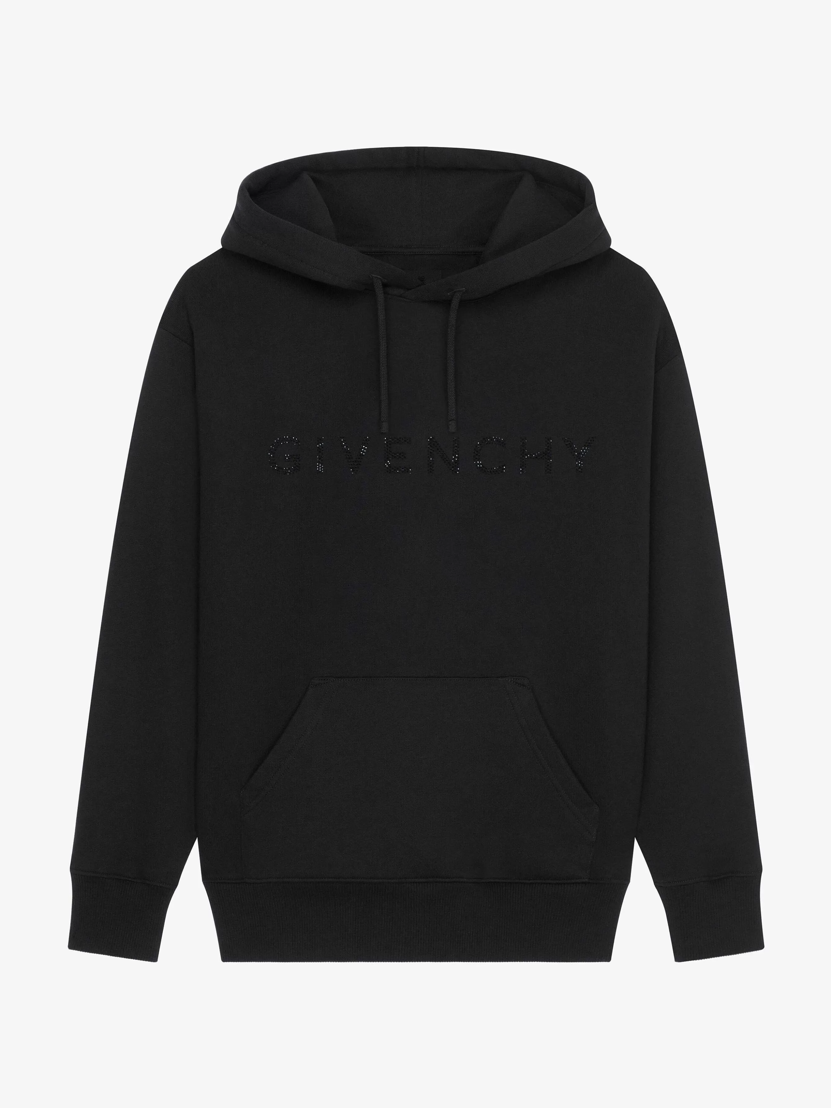 Givenchy Sweats Et Sweats A Capuche>Sweat A Capuche En Polaire Avec Strass Noir