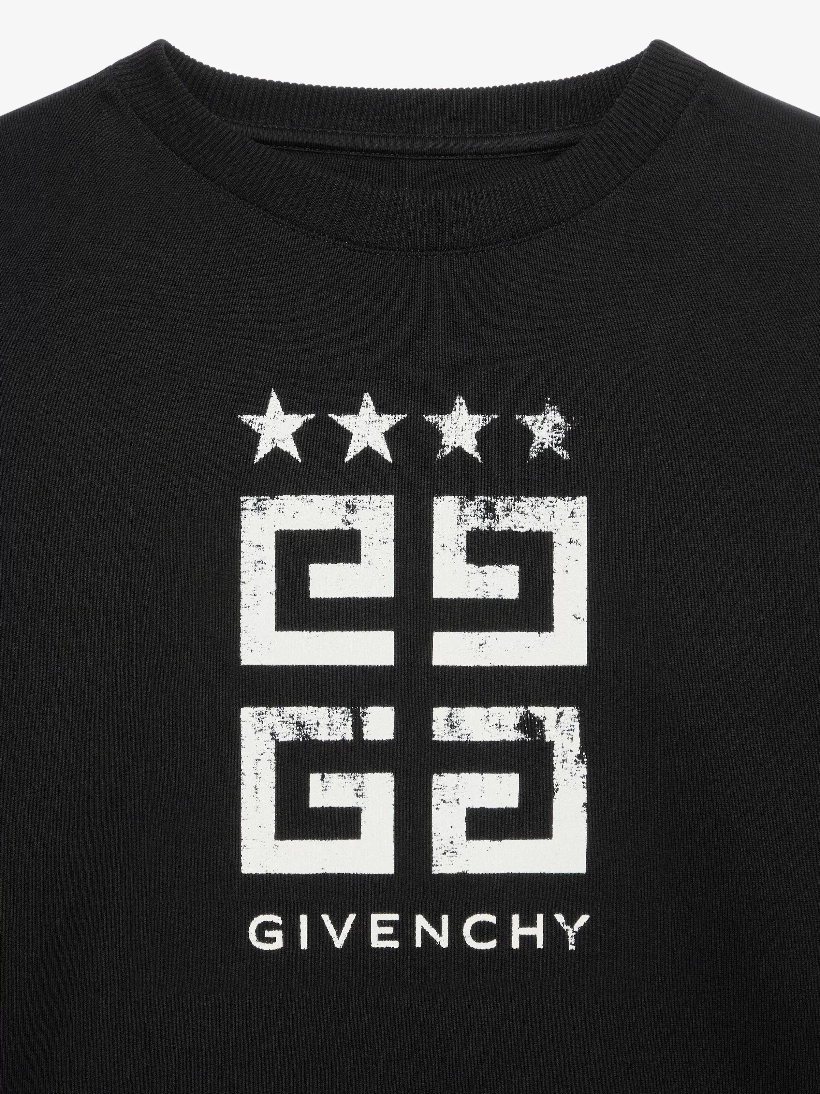 Givenchy Sweats Et Sweats A Capuche>Sweat-Shirt 4G Stars En Polaire Noir