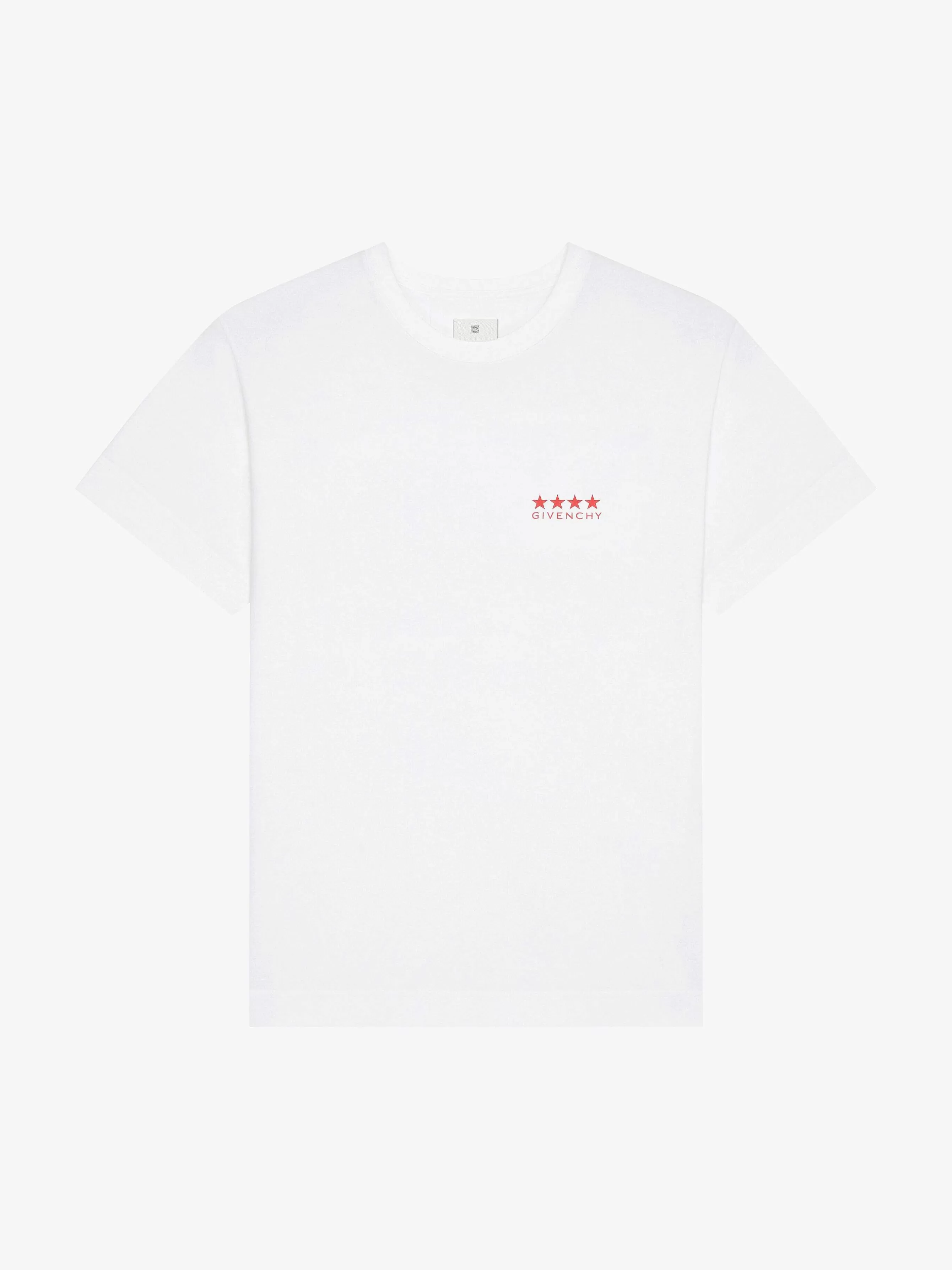 Givenchy T-Shirts>T-Shirt 4G En Coton Blanc