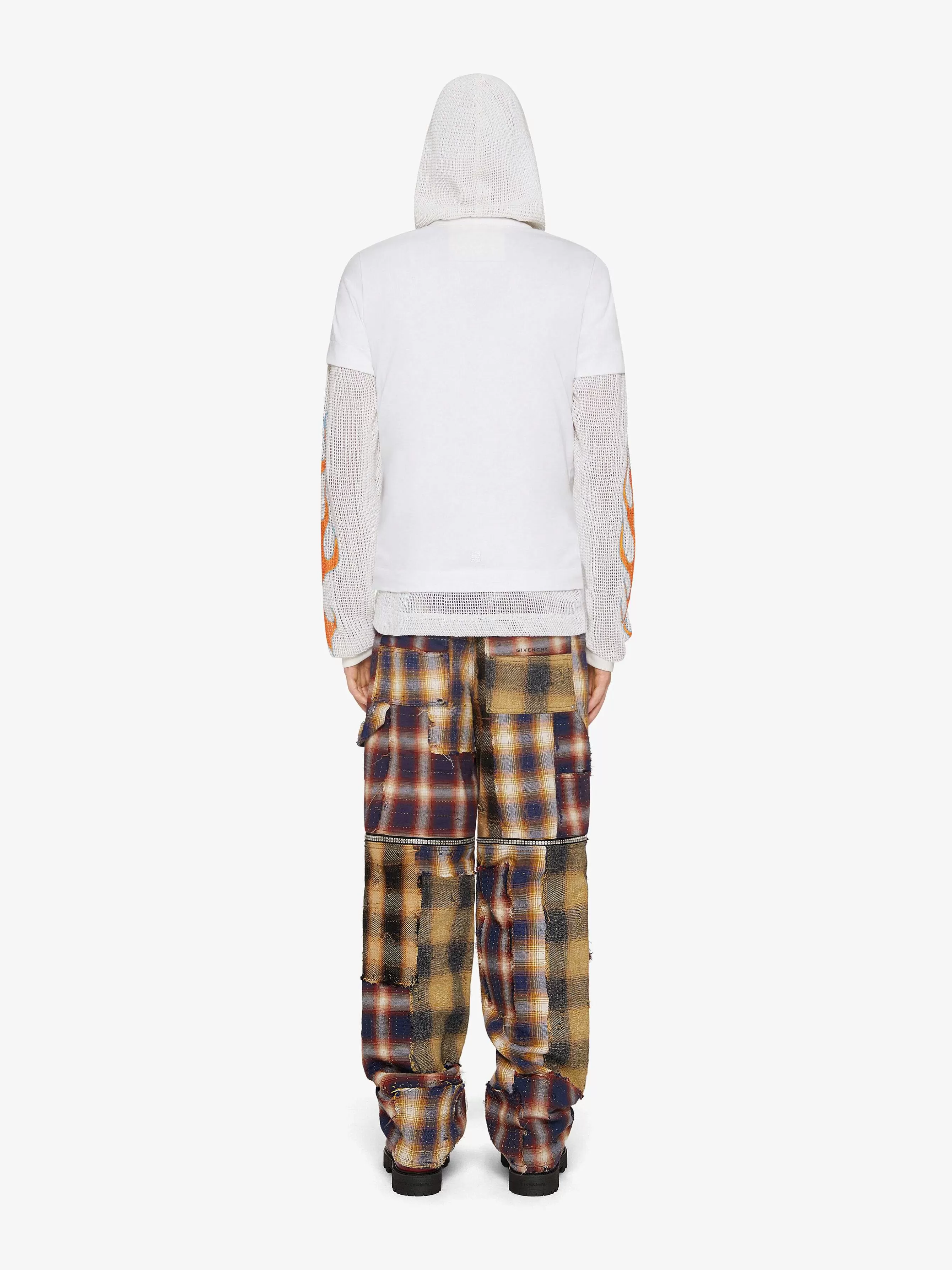 Givenchy Sweats Et Sweats A Capuche>T-Shirt A Capuche Superpose En Coton Et Maille Blanc