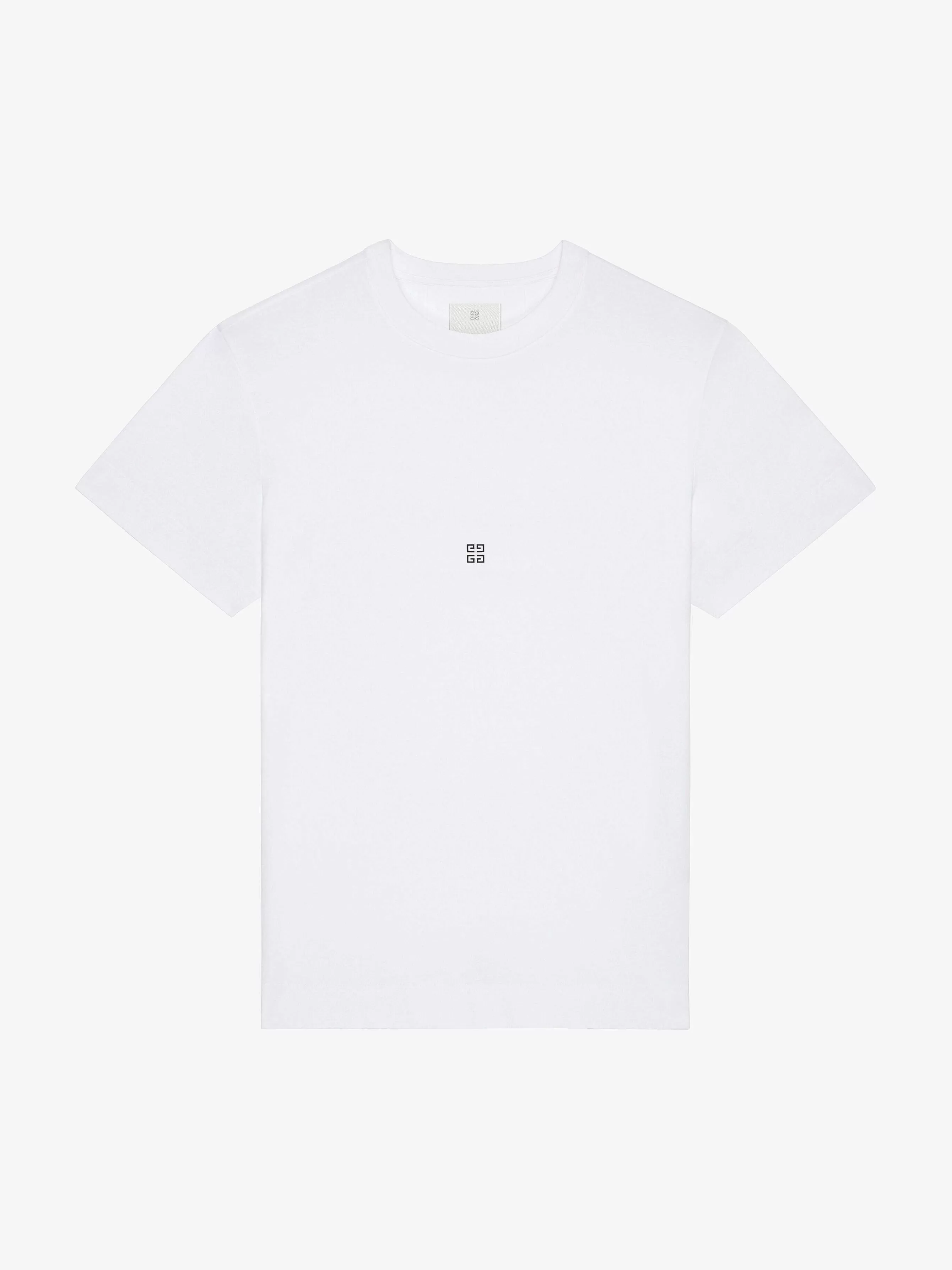 Givenchy T-Shirts>T-Shirt Coupe Slim En Coton Blanc