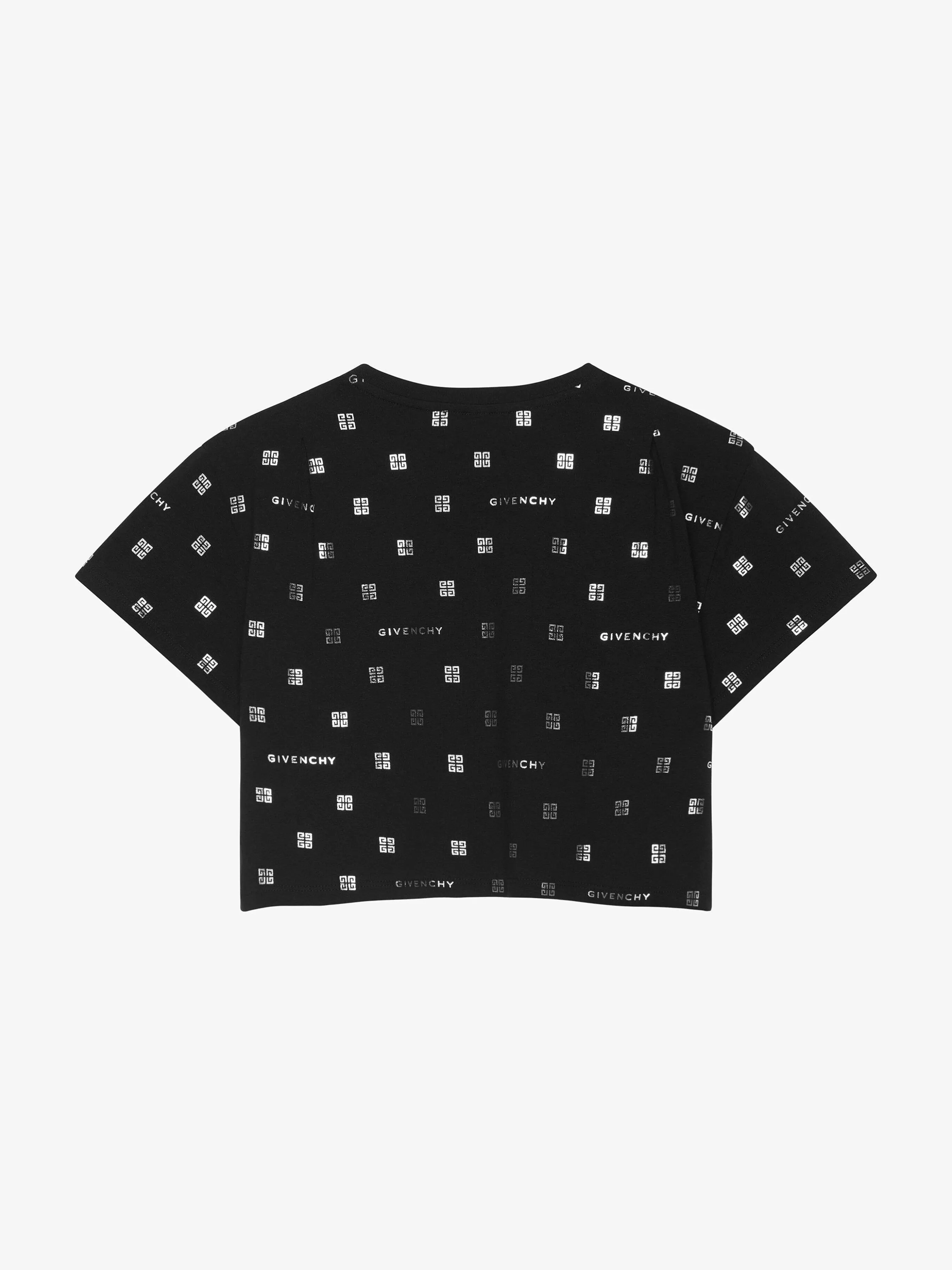 Givenchy Fille (4 À 12 Ans)>T-Shirt En Coton 4G Noir/Argente