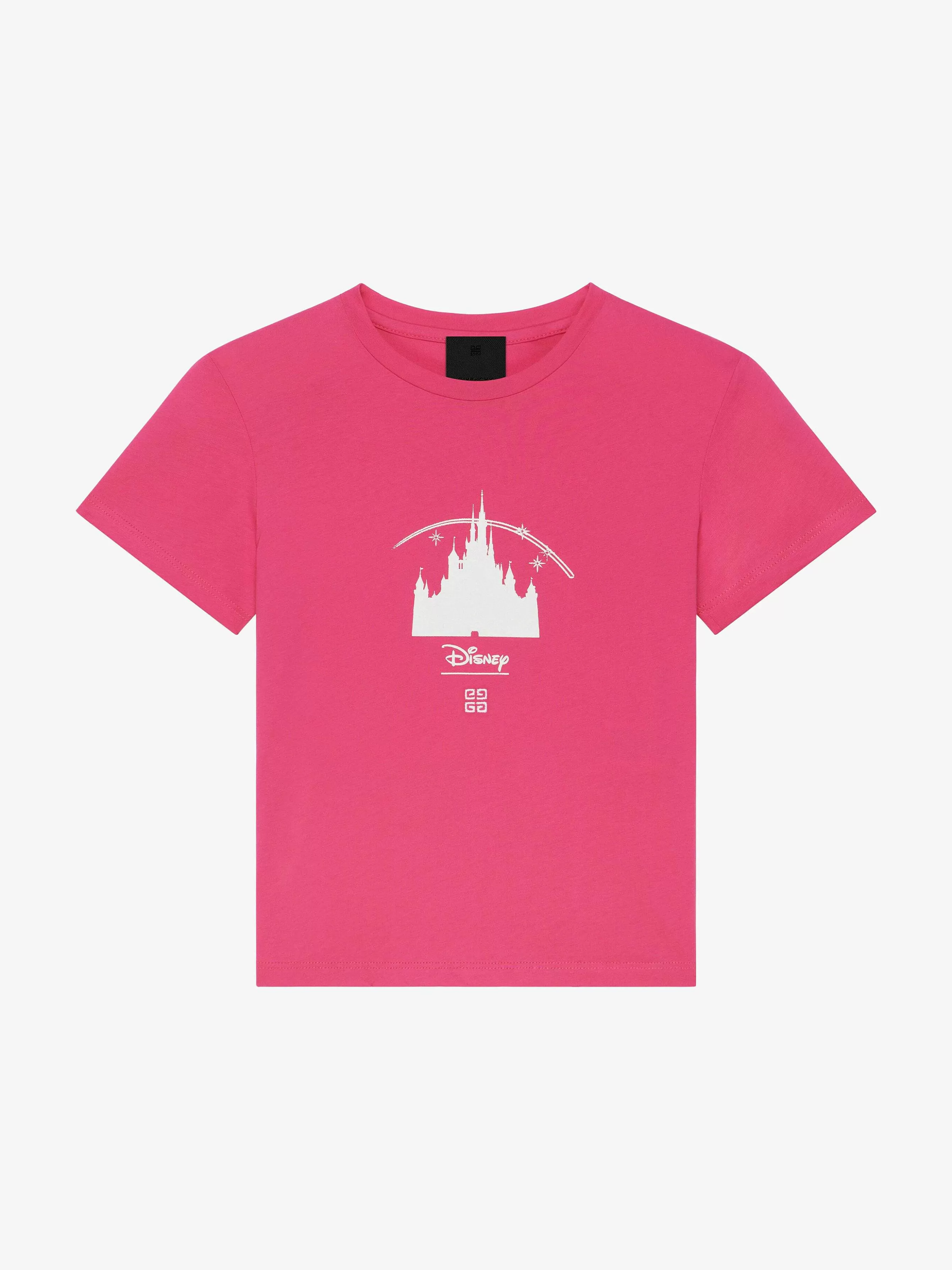 Givenchy Fille (4 À 12 Ans)>T-Shirt En Coton Avec Imprime Chateau Disney Rose Profond