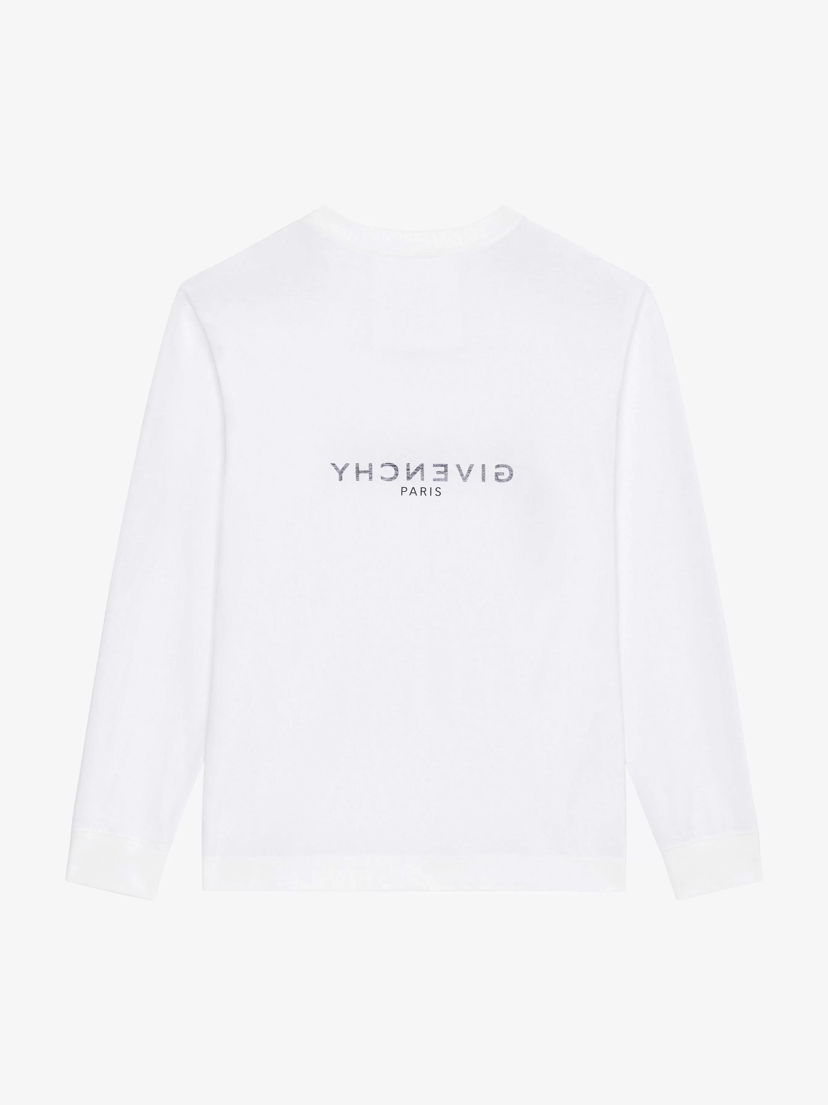 Givenchy T-Shirts>T-Shirt En Jersey Inverse Blanc