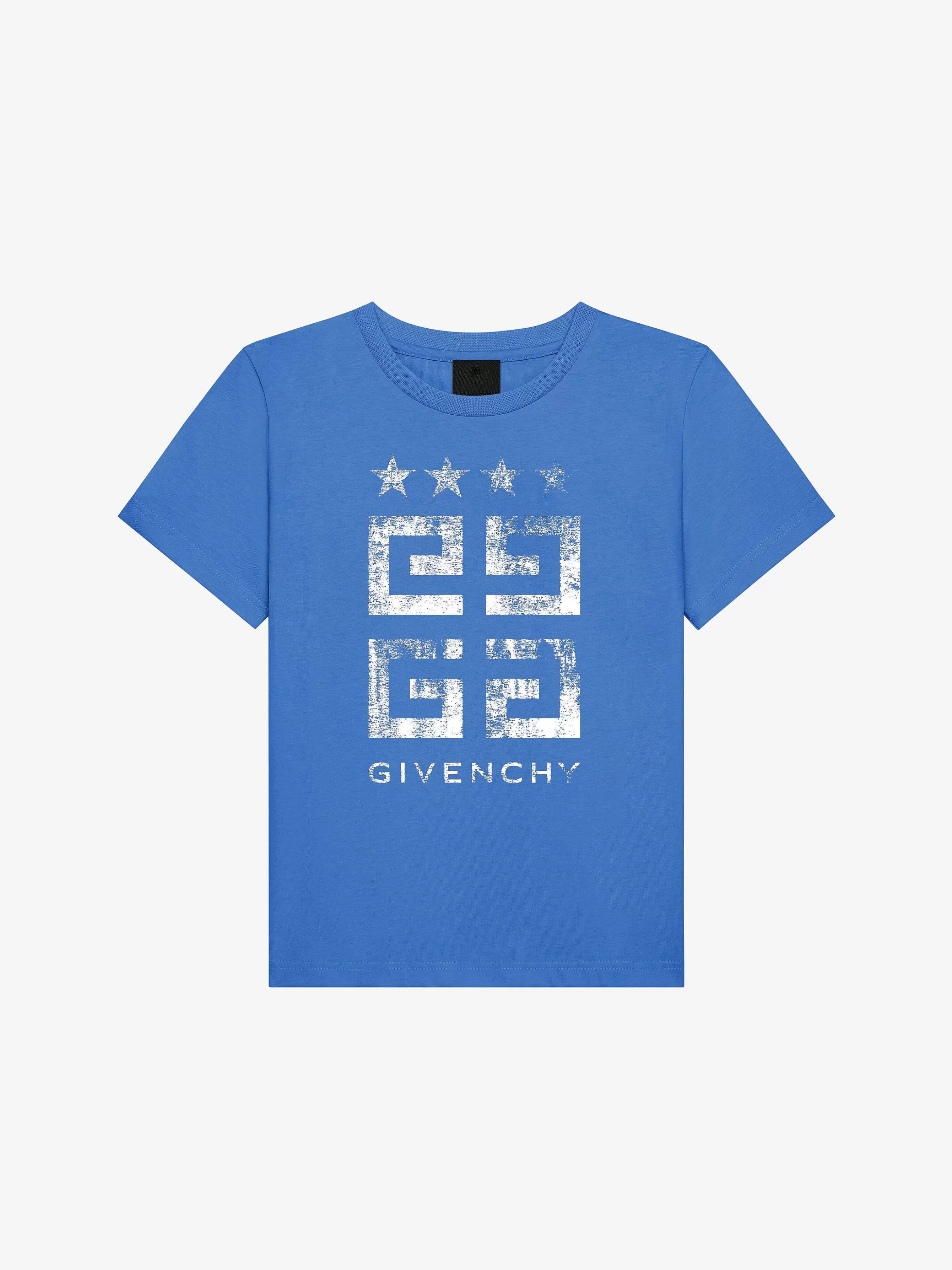 Givenchy Garçon (4 À 12 Ans)>T-Shirt Etoiles 4G En Coton Bleu