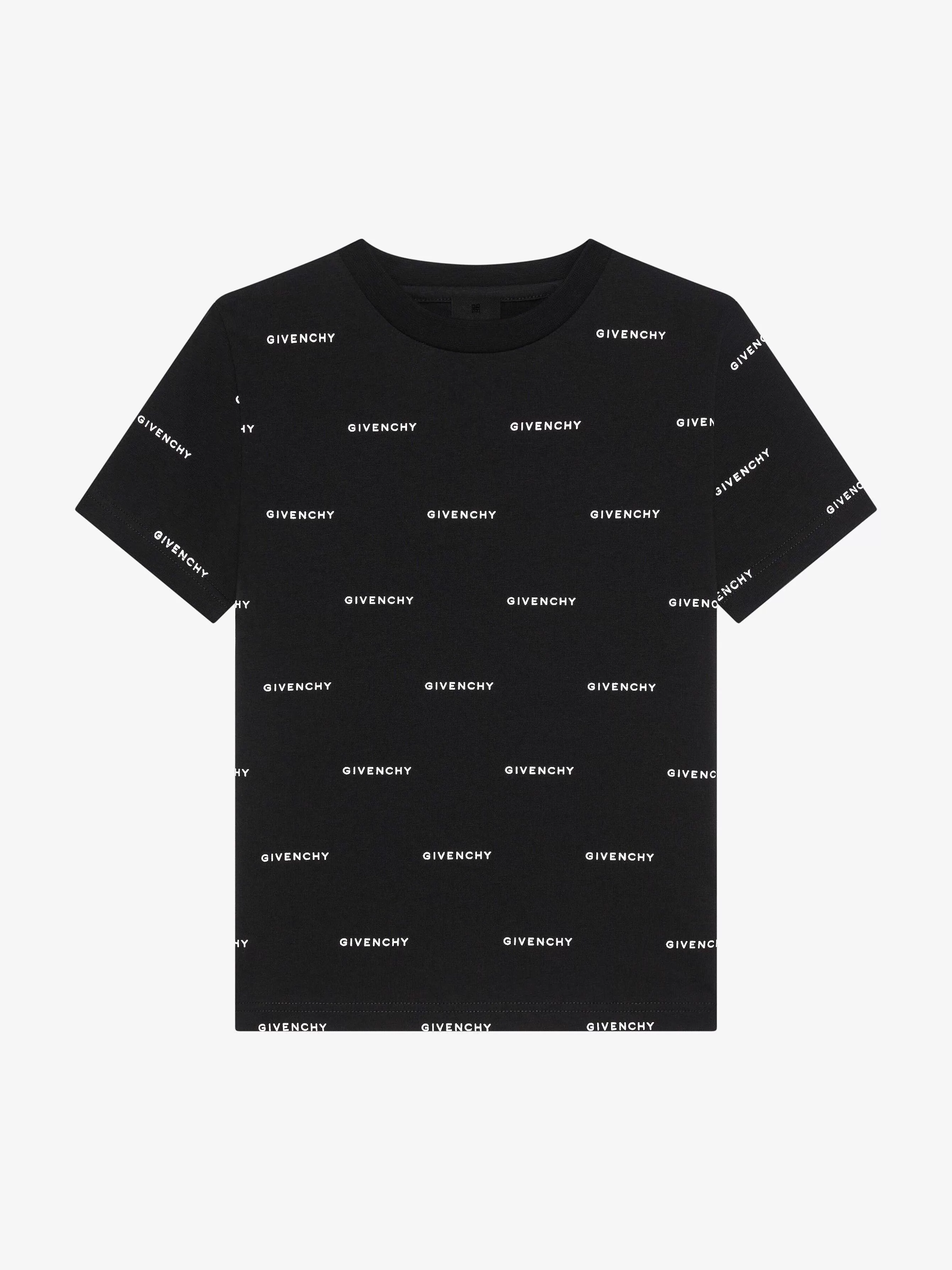 Givenchy Garçon (4 À 12 Ans)>T-Shirt 4G En Coton Noir