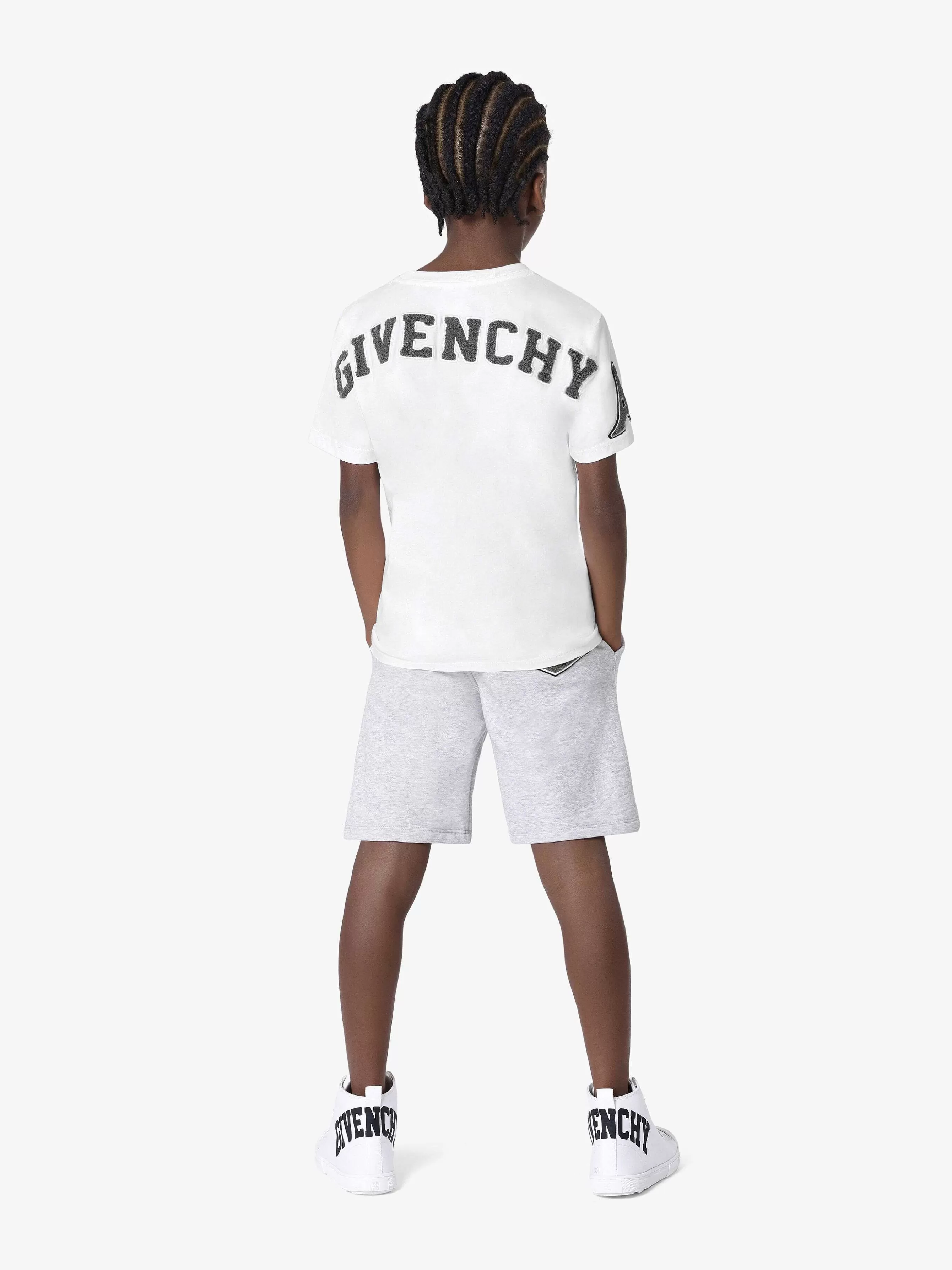 Givenchy Garçon (4 À 12 Ans)>T-Shirt En Coton Blanc