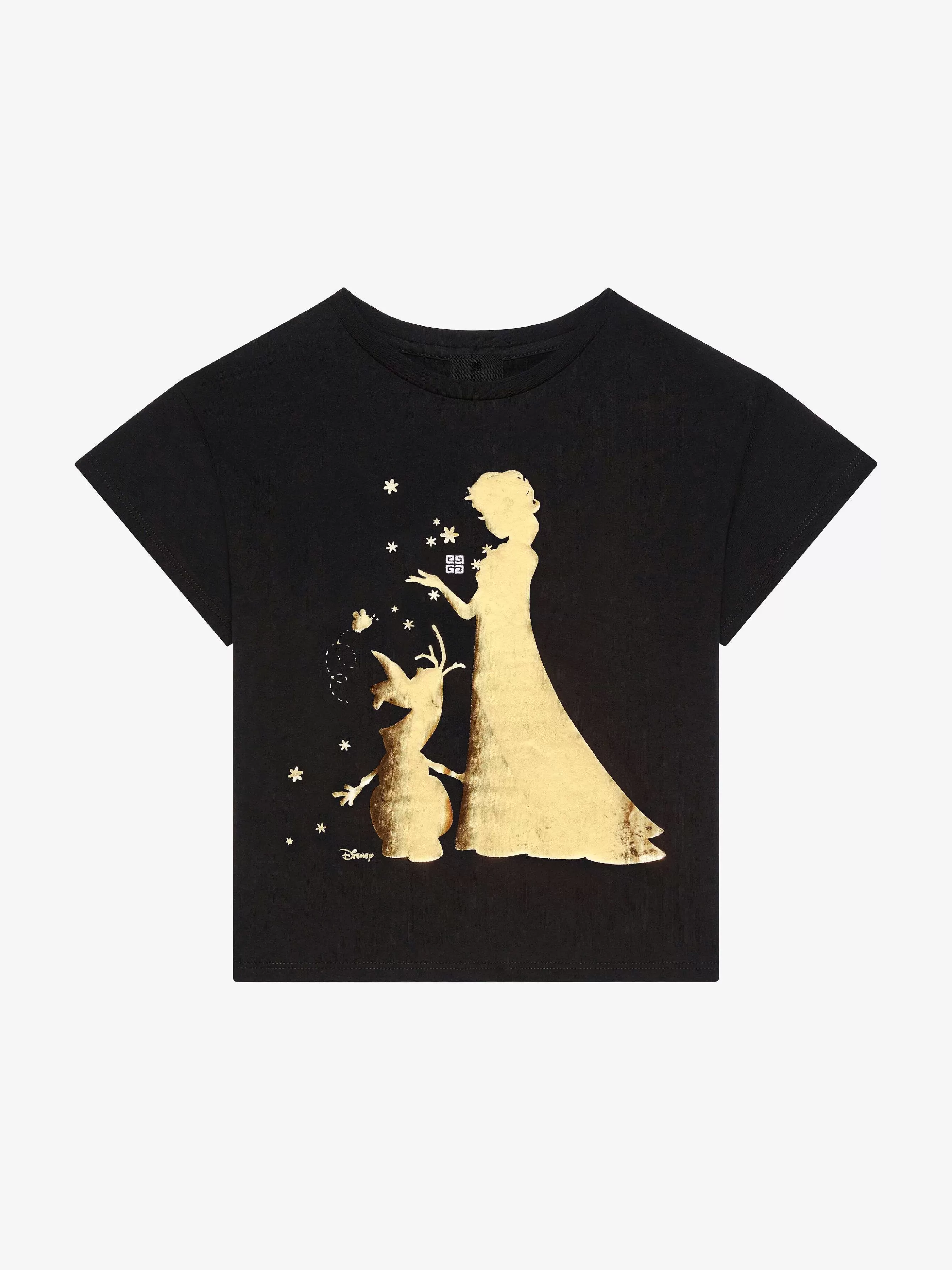 Givenchy Garçon (4 À 12 Ans)>T-Shirt La Reine Des Neiges En Coton Noir