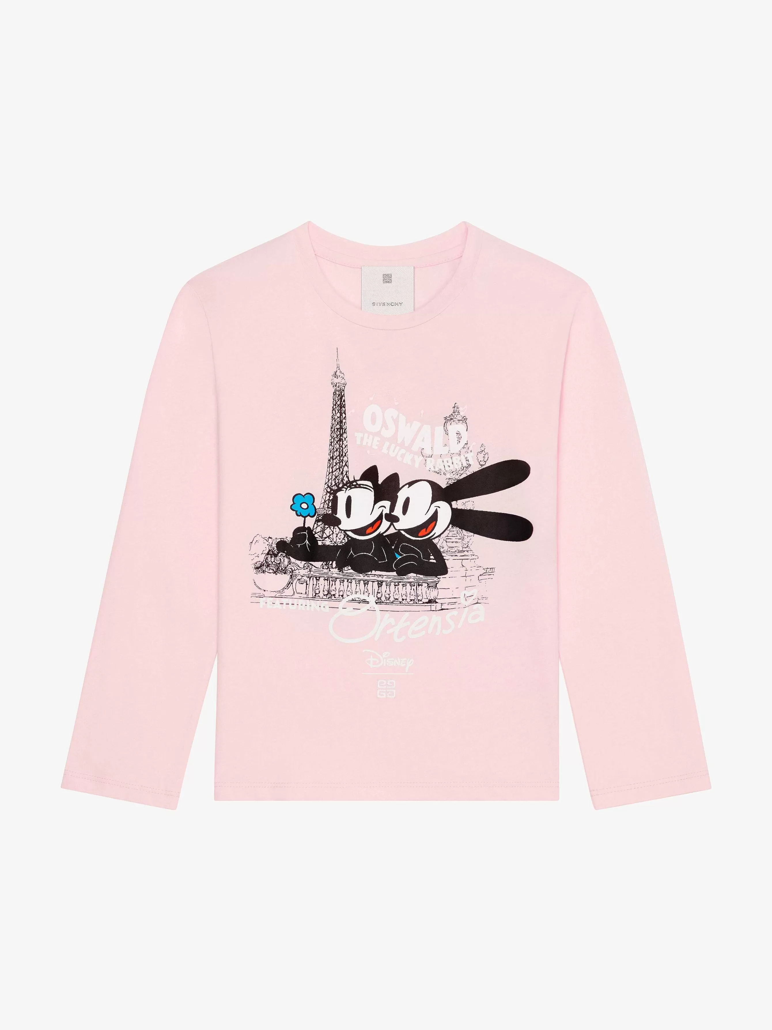 Givenchy Fille (4 À 12 Ans)>T-Shirt Oswald En Coton Rose Clair