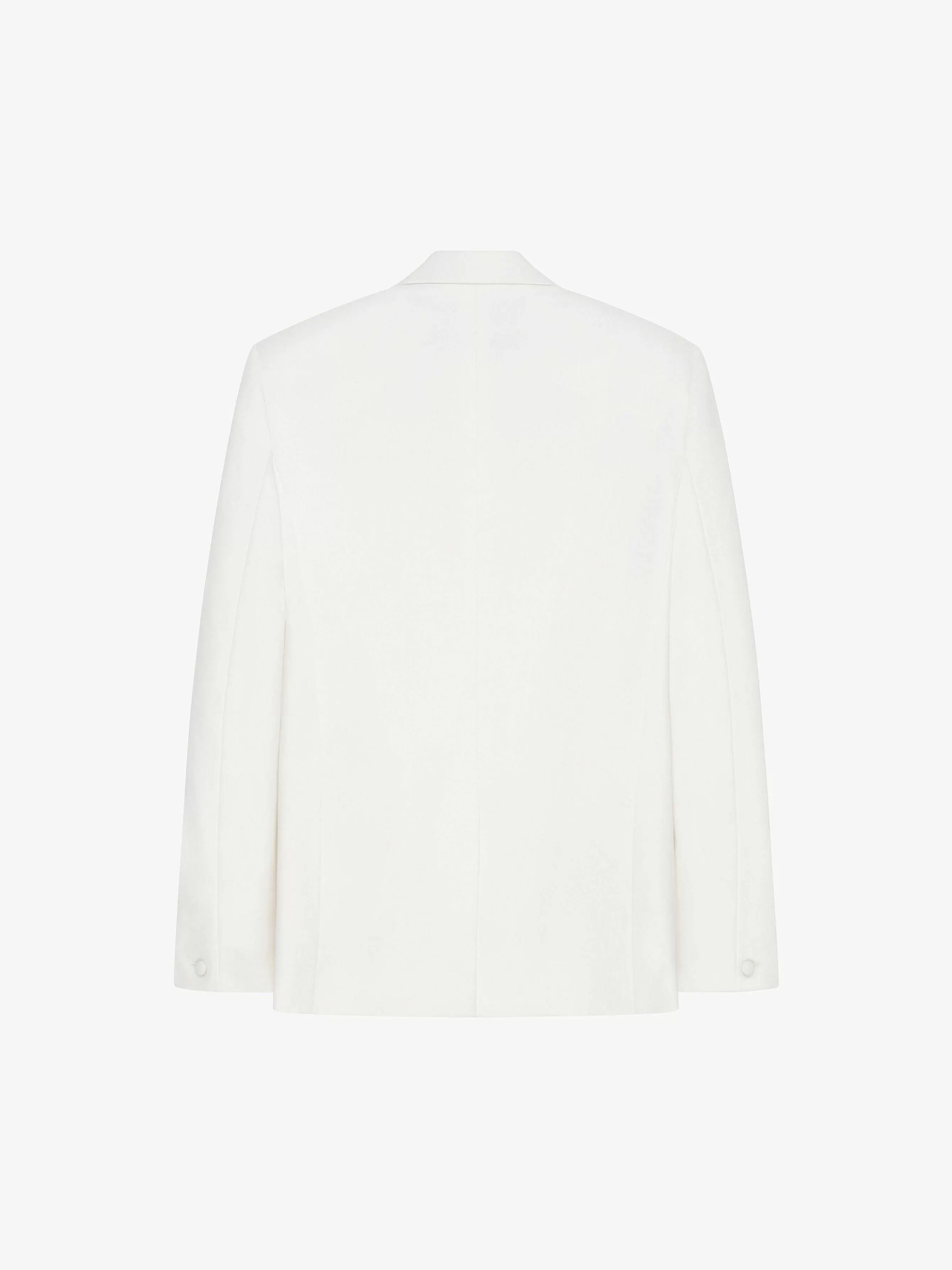 Givenchy Vestes Et Manteaux>Veste Oversize En Laine Et Mohair Blanc