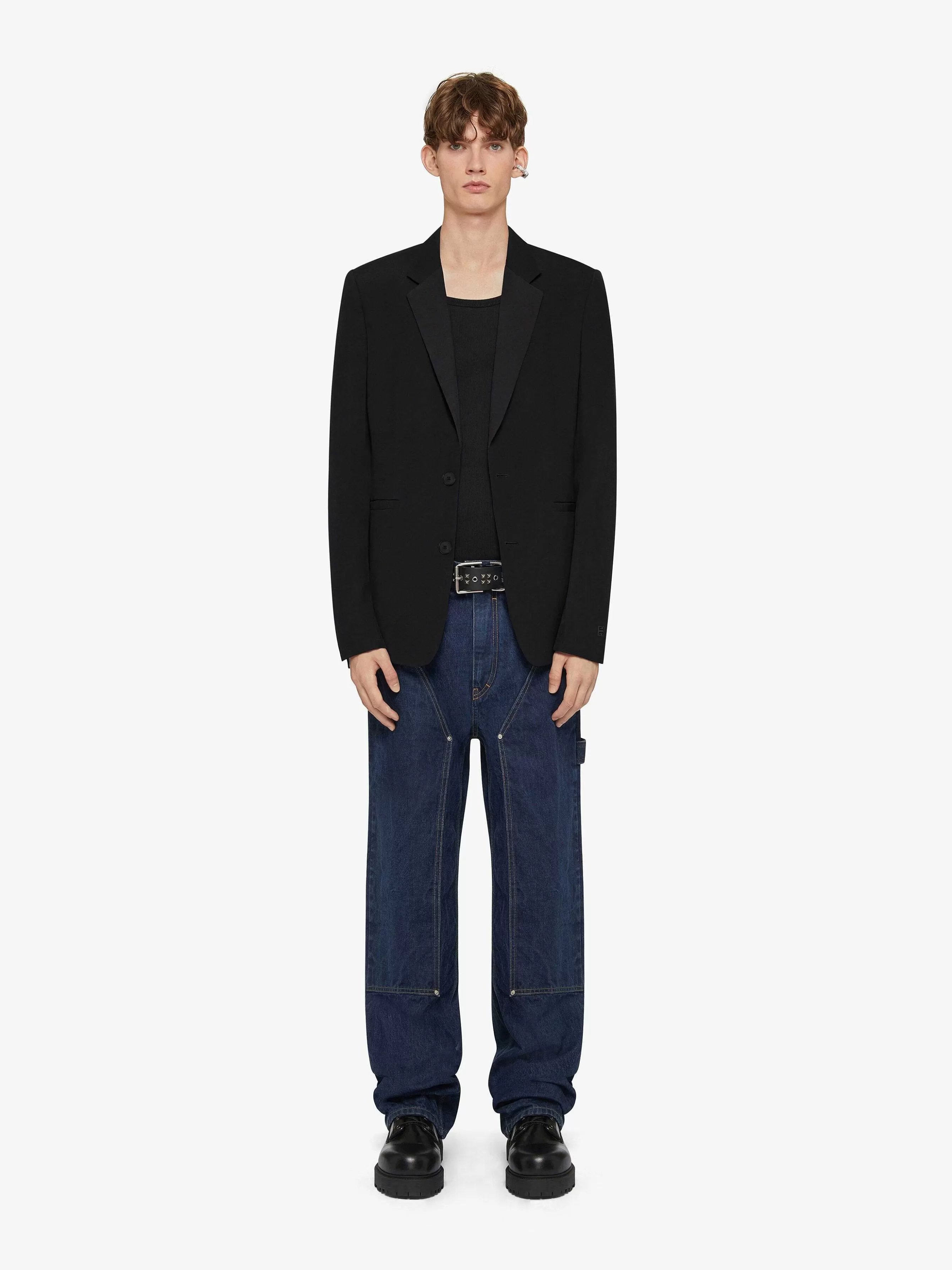 Givenchy Vestes Et Manteaux>Veste Slim Fit En Laine Noir