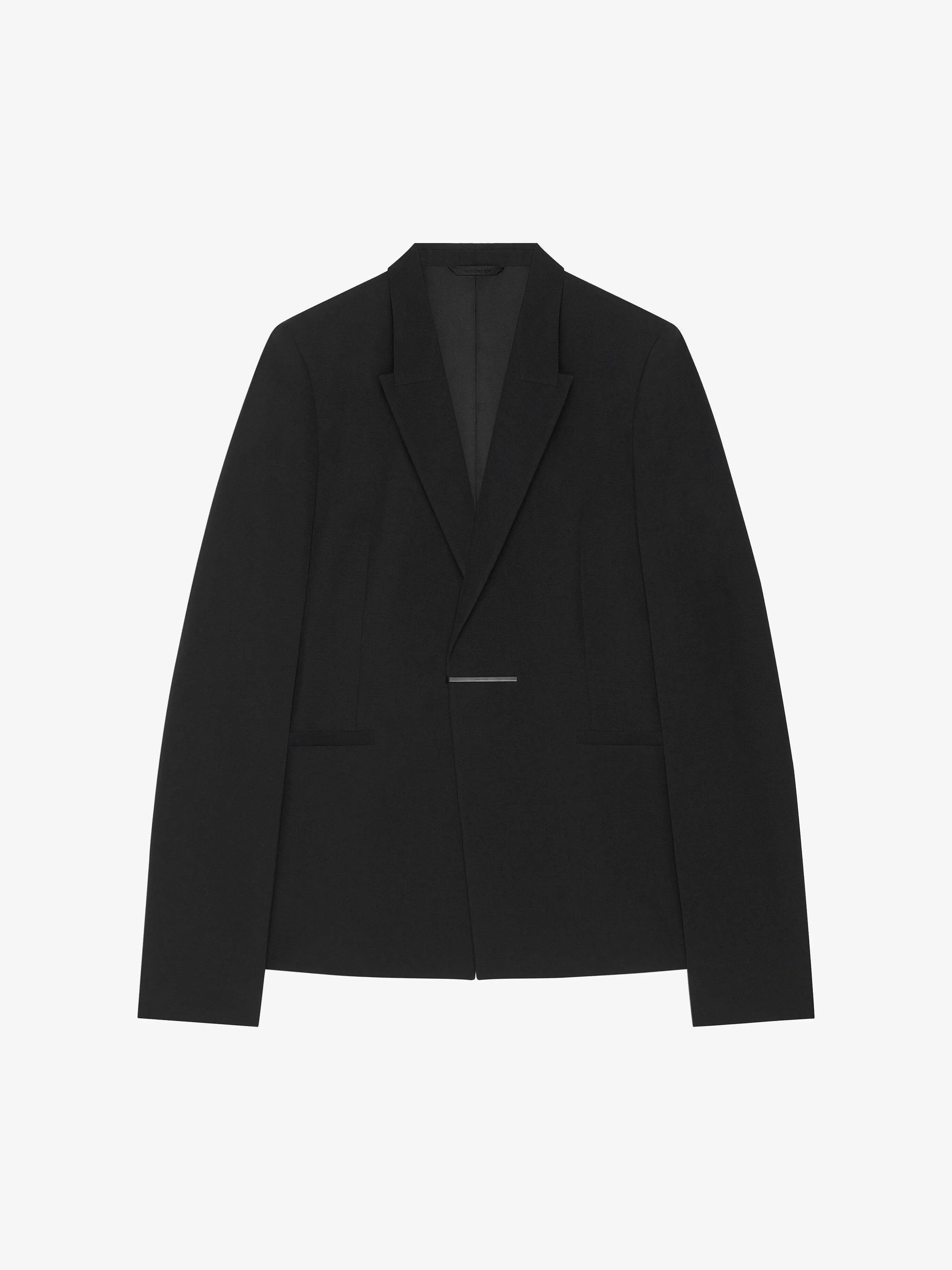 Givenchy Vestes Et Manteaux>Veste Slim Fit En Laine Noir