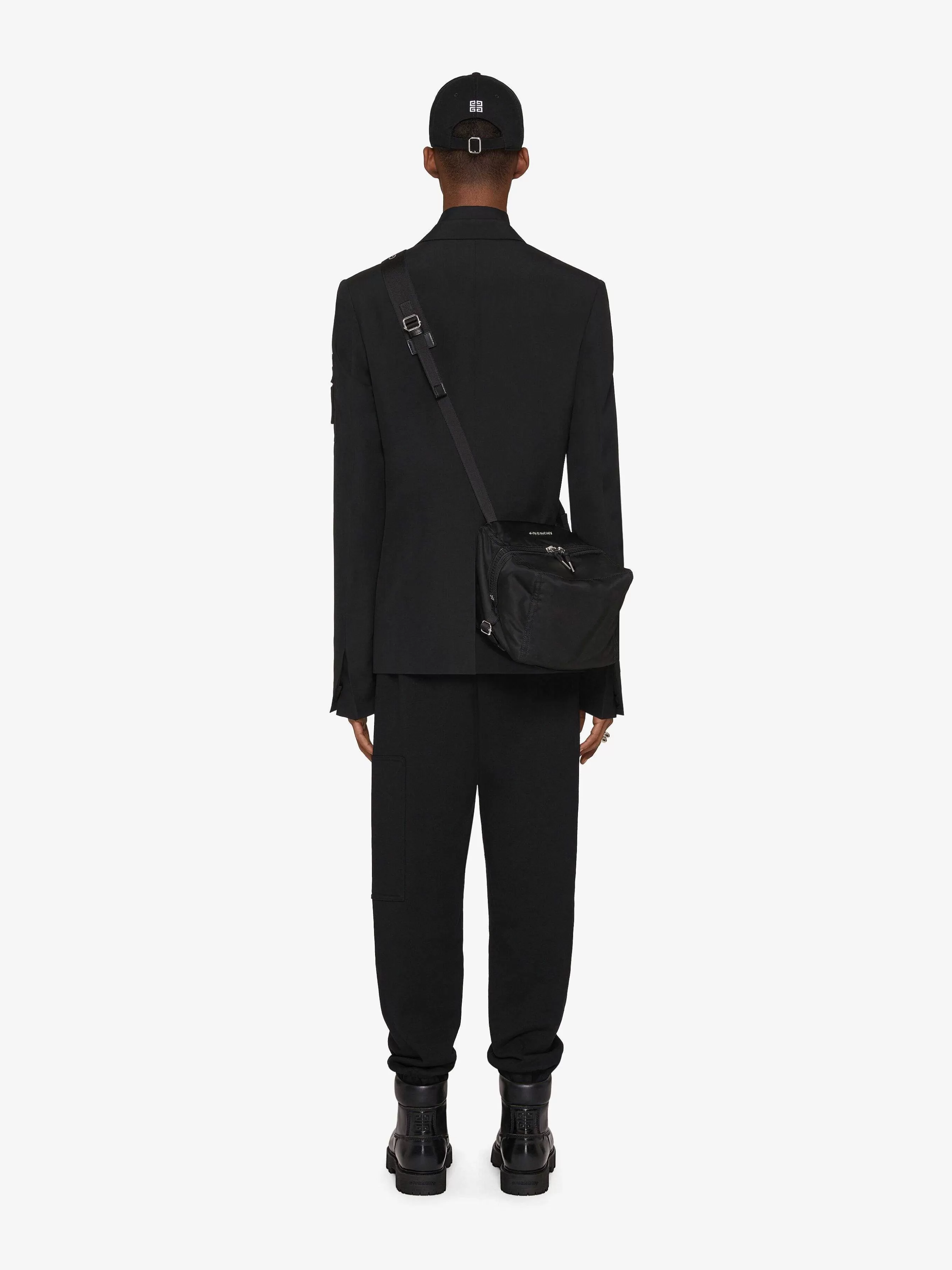 Givenchy Vestes Et Manteaux>Veste Slim Fit En Laine Avec Poche Noir